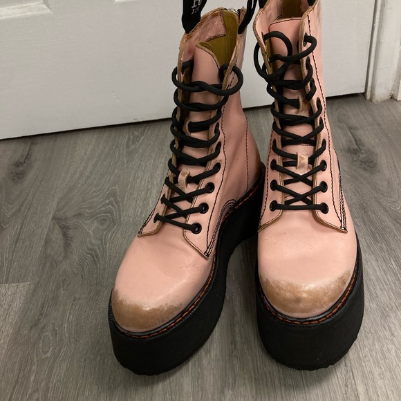 R13 Double Stack Boot - pink. Size 8 IT 38 - Picture 5 of 9